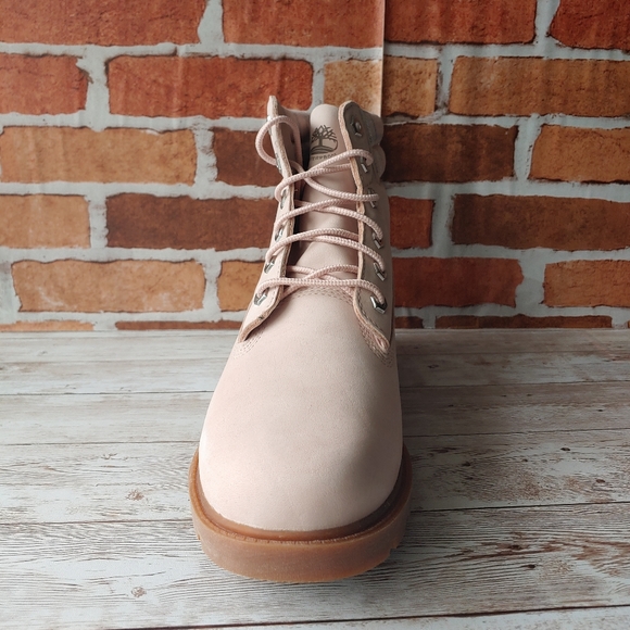 Timberland Linden Wood 6” Wp Boot Women’s Light Pink Nubuck - Picture 4 of 6
